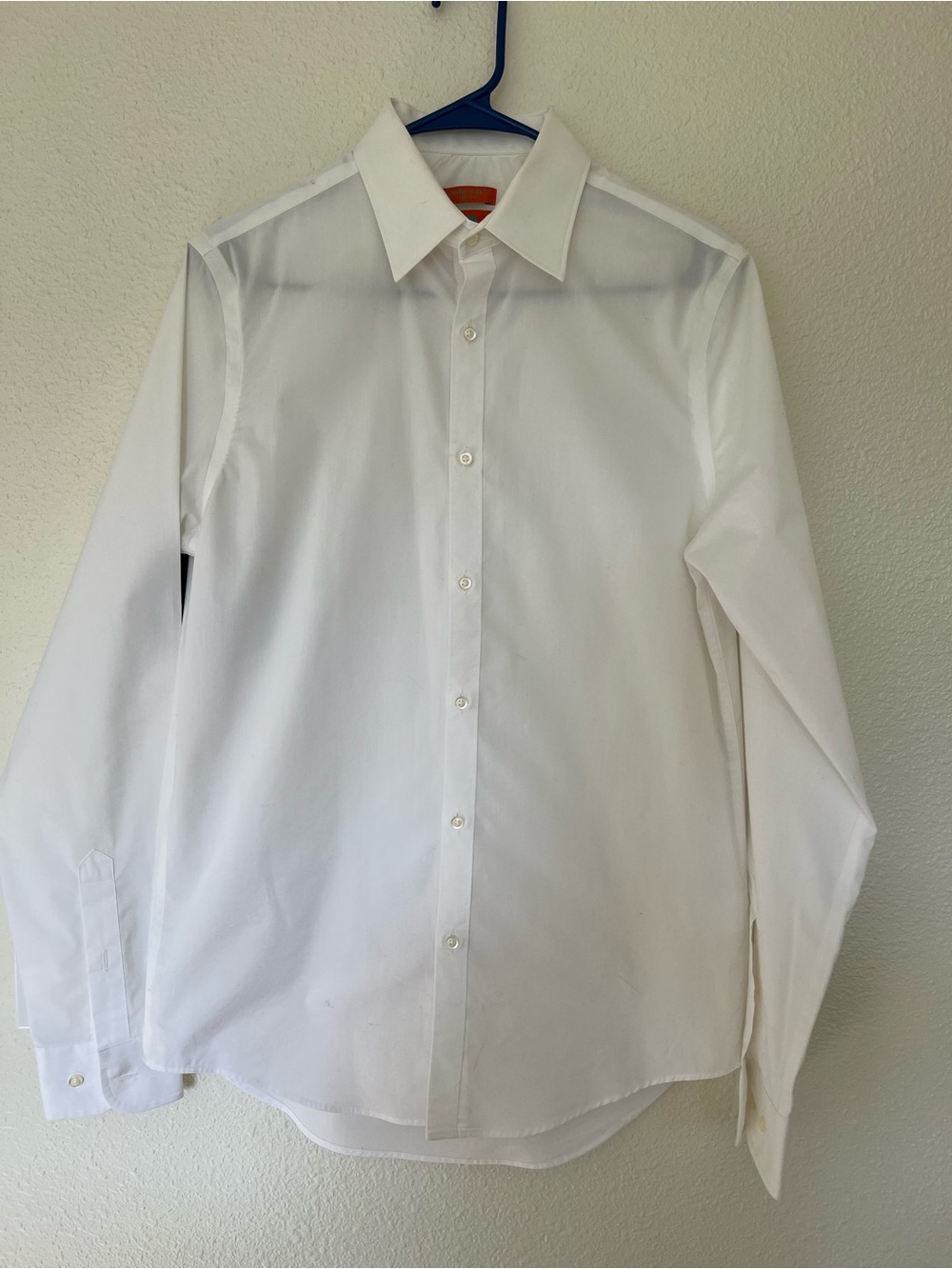Egara Classic Men's White Dress Shirt - Long Sleeve